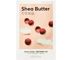 Missha Airy Fit Sheet Mask Sviestmedžių aliejumi lakštinė veido kaukė su taukmedžio ekstraktu, 1 vnt.