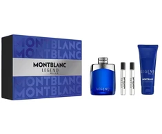 Mont Blanc Set Montblanc: Legend Mėlyna, Eau De Parfum, For Men, 100 ml + Legend Mėlyna, Eau De Parfum, For Men, 2 pcs, 7.5 ml + Legend Mėlyna, Cleansing, Dušo želė, All Over The Body, For All Skin Types, 100 ml