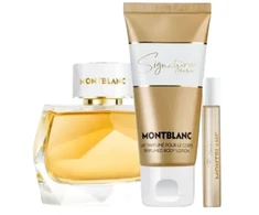 Mont Blanc Montblanc rinkinys: Signature Absolue Parfum, Moterims, 90 ml + Signature Absolue EDP, Moterims, 7,5 ml * Miniatiūrinis + Signature Absolue All Over The Body, 100 ml Moterims