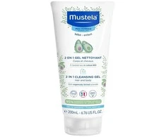 Mustela, 2 In 1, Avocado, Gentle Cleansing, Cleansing Gel, For Face &amp; Hair, 200 ml
