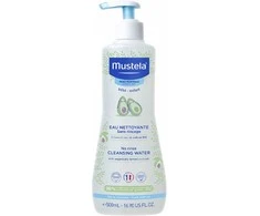 Mustela Bébé No-Rinse Cleansing Vanduo veido ir kūno prausiklis be nuplovimo, 500 ml
