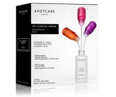 My Clinical Serum rinkinys Apotcare: Vitaminas C – šviesinantis serumas veidui, 10 ml + Vitaminas B3 – serumas veidui nuo paraudimo, 10 ml + Saldymedžio bekvapis serumas veidui nuo dėmių dienai ir nakčiai, 10 ml