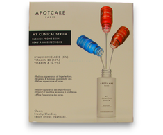 Mano klinikinis serumų rinkinys „Apotcare“: vitamino B3 serumas veidui nuo paraudimo, 10 ml + vitamino A retinoidinis serumas veidui nuo raukšlių, 10 ml + hialurono rūgštis. Dieninis ir naktinis serumas veidui nuo senėjimo, 10 ml.