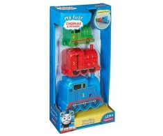 My First Thomas The Train 12+ Months Set Fisher Price: Thomas - Friends, Train, No. 1, Mėlyna + Thomas - Friends, Train, No. 5, Re