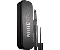 Nudestix, Brow Stylus, Atsparus vandeniui, Double-Ended, Eyebrow Kreminis Pieštukas - Gel 2-In-1, Ash Brown, 0.2 g