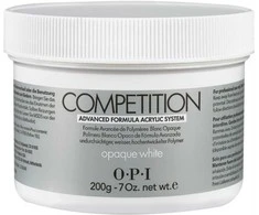„Opi Competition“ akriliniai nagų milteliai, nepermatomi, balti, 200 g