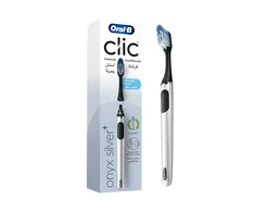 Oral-B , Clic, Dantų šepetėlis, Onyx Sidabrinis Unisex