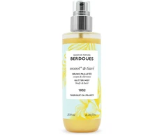 Blizgantis kvapas „Parfums Berdoues Monoi &amp; Tiare“ plaukams ir kūnui „Vanduo“, 200 ml