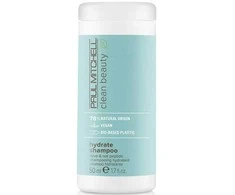 Paul Mitchell Clean Beauty Hydrate veganiškų plaukų šampūnas „Balances Moisture“, 50 ml