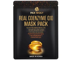 PaxMoly, Real Coenzyme Q10, Hydrating &amp; Revitalising, Sheet Mask, Face, Day &amp; Night, 25 ml