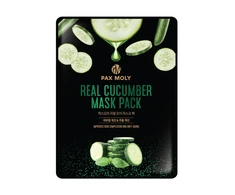 PaxMoly, Real Cucumber, Anti-Aging, Sheet Mask, For Face, 25 ml
