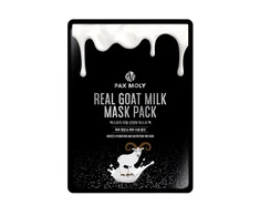 PaxMoly, Real Goat Milk, Hydrating &amp; maitininantis, Sheet Mask, Face, Day &amp; Night, 25 ml
