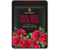 PaxMoly, Real Rose, Hydrating &amp; Soothing, Sheet Mask, Face, Day &amp; Night, 25 ml