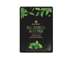 PaxMoly, Real Žalias Tea, Hydration &amp; Elasticity, Sheet Mask, For Face, 25 ml