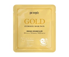 Petitfee Gold Hydrogel Mask Pack drėkinamoji ir raminanti hidrogelio lakštinė kaukė su auksu 32g