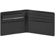 Piquadro, Akron, Leather Wallet, PU3891AOR-N, Juodas, For Men