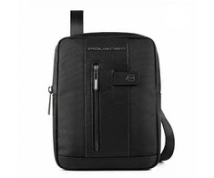 Piquadro, Brief 2, Nylon And Leather, Textile Crossbody Bag, Juodas, CA1816BR2/N, For Men