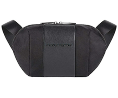 Piquadro, Bum, Textile Crossbody Bag, Juodas, CA5479BR2, 28 x 16 x 6cm, For Men