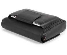 Piquadro, Dafne, Leather Handbag, Sistem RFID, Juodas, 19 cm