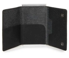 Piquadro, Juodas Square, Leather Wallet, Square Sliding System with Compact for Banknotes, PP4891B3R N, Juodas, For Men