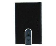 Piquadro, Piquadro, Odinis vizitinių kortelių dėklas, PP5358B3R, Juodas, Unisex