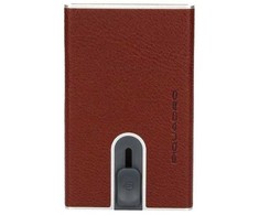 Piquadro, Piquadro, Odinis vizitinių kortelių dėklas, Burgundiško vyno spalvos, Unisex
