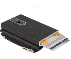 Piquadro, Piquadro, Leather Card Holder, Square Sliding System, PP5585B3R, Juodas, For Men