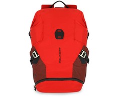 Piquadro, Piquadro, Nylon, Textile Backpack, Raudona, Nešiojamas kompiuteris And Ipad Wallet Key Holder, Unisex