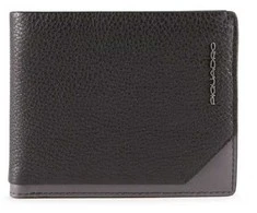 Piquadro, Tallin, Leather Wallet, 42023100, Juodas, For Men