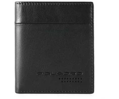 Piquadro, Urban, Leather Wallet, Credit Card Case, Juodas, For Men