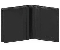 Piquadro, Urban, Leather Wallet, Credit Card Case, Juodas, For Men