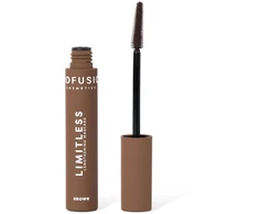 Profusion Cosmetics, Limitless, Lengthening &amp; Volumizing, Blakstienų tušas, Brown, 9 ml