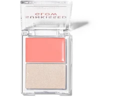 Profusion Cosmetics Sunkissed Glow Glow &amp; Illuminating Blush Highlighter Palette Rožinė Sunrise 4.7 g