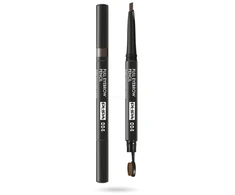 Pupa Full Paraben-Free Definer Double-Ended Eyebrow Kreminis Pieštukas &amp; 2-In-1 004 Extra Dark 0.2 g