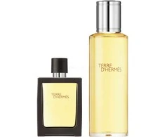 Hermes Terre D'hermes Pure Parfum kvepalų rinkinys vyrams (PP, 30 ml + PP papildymas Refill, 125 ml)