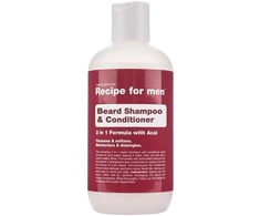 „Recipe For Men“ barzdos šampūnas ir kondicionierius, valomasis ir drėkinamasis barzdos šampūnas, 250 ml