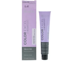 Revlon Color Excel pusiau permanentiniai plaukų dažai 5.41 šviesiai kaštoninė pelenų ruda, 70 ml