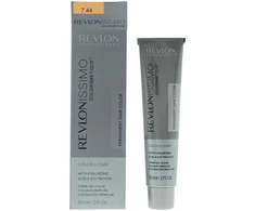 Revlon Revlonissimo Colorsmetique Permanent Hair Dye 7.44 Medium Intensive Copper Skirtas šviesiems plaukams, 60 ml