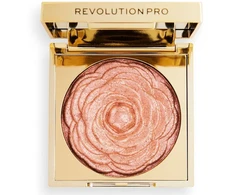 „Revolution Pro Pro Lustre Illuminating Blush Highlighter“ kompaktiškas skaistalų šviestuvas, rožinio aukso spalvos, 1 atspalvis, 9 g