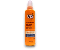 ROC Soleil-Protect Moisturising Purškiklis Lotion SPF 50+ purškiama vandeniui atspari apsauginė priemonė nuo saulės, 200 ml