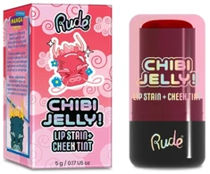 Rude Cosmetics, Chibi Jelly, Lip &amp; Cheek Balm 2-In-1, Sakura, 5 g