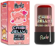 Rude Cosmetics, Chibi Jelly, Lip &amp; Cheek Balm 2-In-1, Momo, 5 g