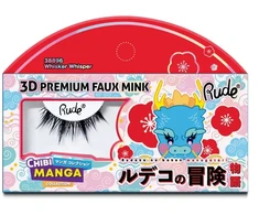 Rude Cosmetics, Chibi Manga Faux Mink - Whisker Whisper, False Blakstienos