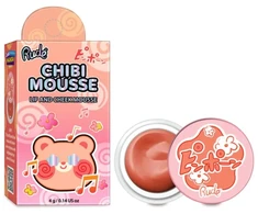 Rude Cosmetics, Chibi Mousse, Lip &amp; Cheek Balm 2-In-1, Fuzzy, 4 g