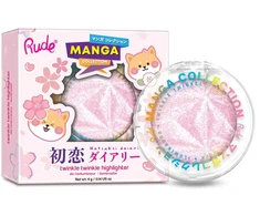 Rude Cosmetics Twinkle Twinkle Illuminating Highlighter Palette Sawa-Chan's Heart, 4 g