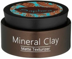 Saphira Mineral Clay formavimo kremas plaukams su Negyvosios jūros mineralais, 90 ml