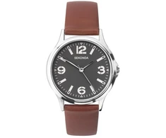 Laikrodis Sekonda , , Quartz Leather Strap Watch, 1682.82, For Men For Men