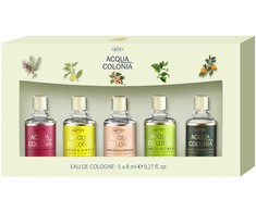 Set 4711: Acqua Colonia Lemon &amp; Ginger Eau De Cologne Unisex, 8 ml + Acqua Colonia Lychee &amp; Baltas Mint Eau De Cologne Unisex, 8 ml + Acqua Colonia Lime &amp; Nutmeg Eau De Cologne Unisex, 8 ml + Acqua Colonia Blood Oranžinis &amp; Basil Eau De Cologne Unisex, 8 ml +