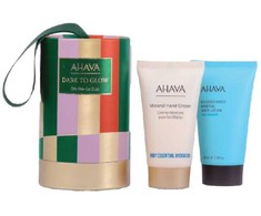 AHAVA DARE TO GLOW ON THE GO DUO Dovanų rinkinys (kūno losjonas 40 ml + rankų kremas 40 ml)