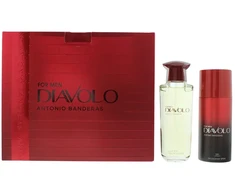 Set Antonio Banderas: Diavolo Eau De Toilette For Men, 100 ml + Diavolo 24h Protection Dezodorantas Purškiklis For Men, 150 ml